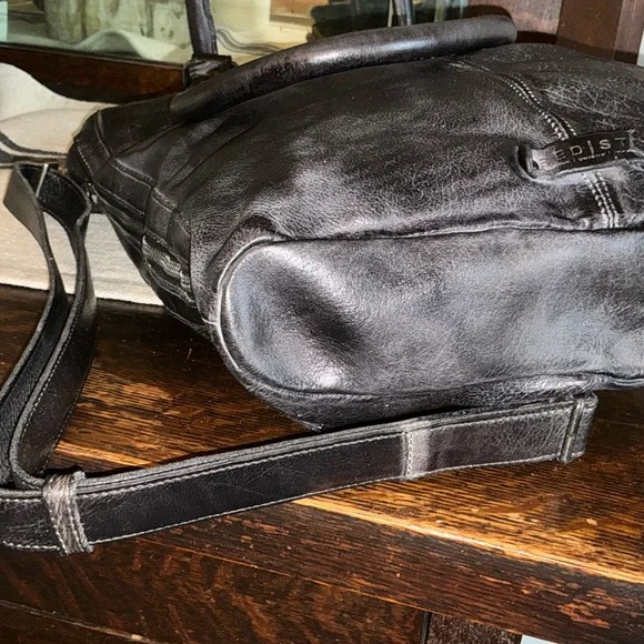 NWT Bed Stu Leather Mildred Tote Shoulder Crossbody Bag Black DD Retail $ 325